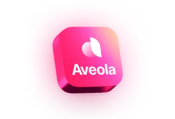 glowing Aveola logo